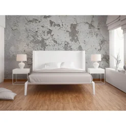 Fototapete Vlies Putz Mauer Shabby grau weiß
