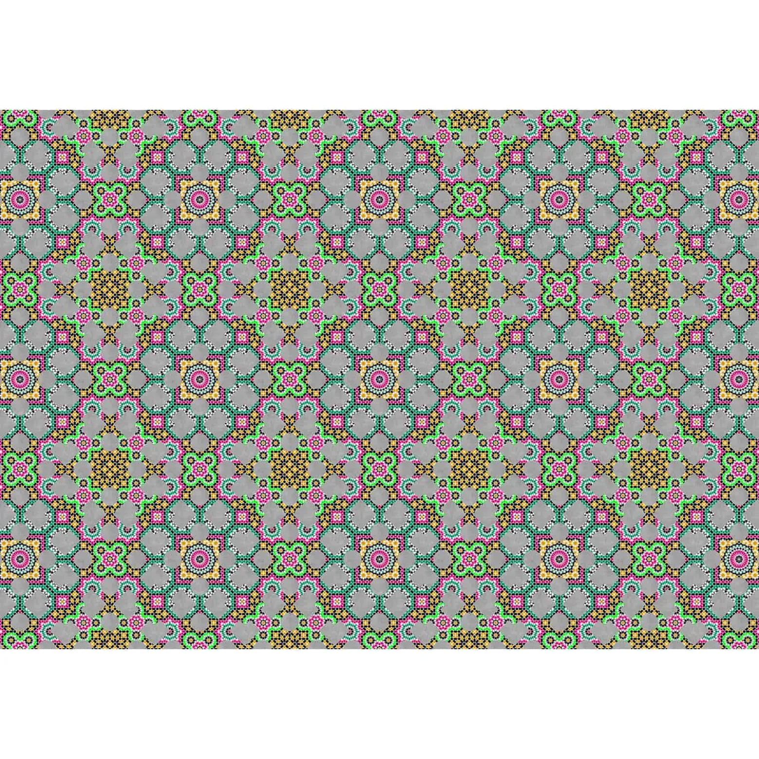 Fototapete Vlies Retro Grafik 3D grau pink