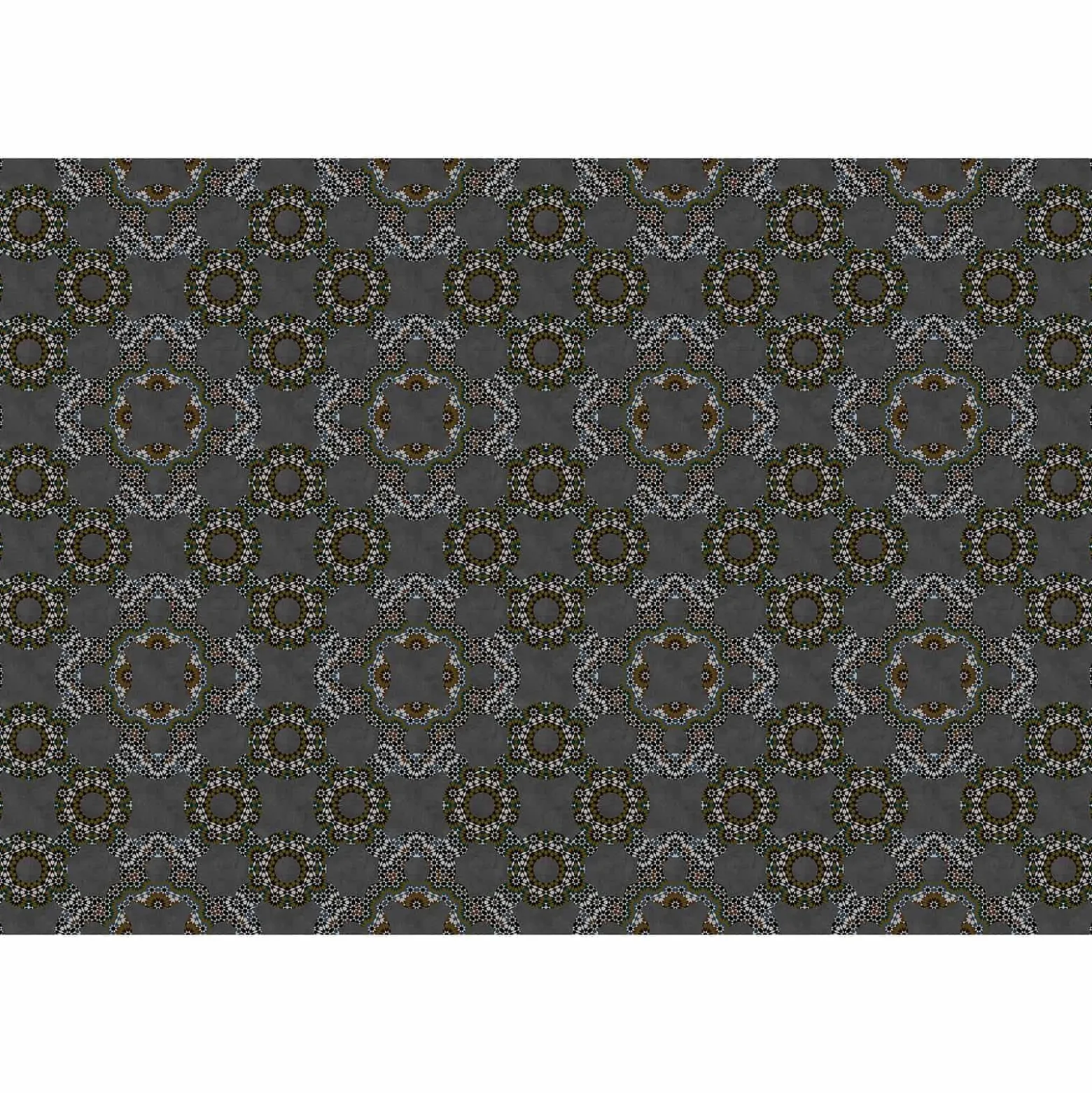 Fototapete Vlies Retro Kreise 3D grau braun Premium