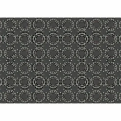 Fototapete Vlies Retro Kreise 3D schwarz weiß Premium