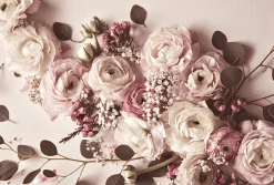 Fototapete Vlies Rosen Blumen rosa weiß grün