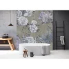 Fototapete Vlies Rosen Vintage blau taupe Premium