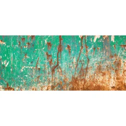Fototapete Vlies Rost Metall Patina türkis kupfer