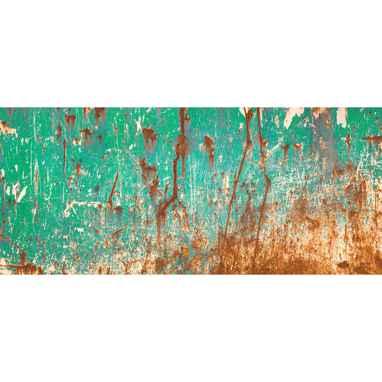 Fototapete Vlies Rost Metall Patina türkis kupfer