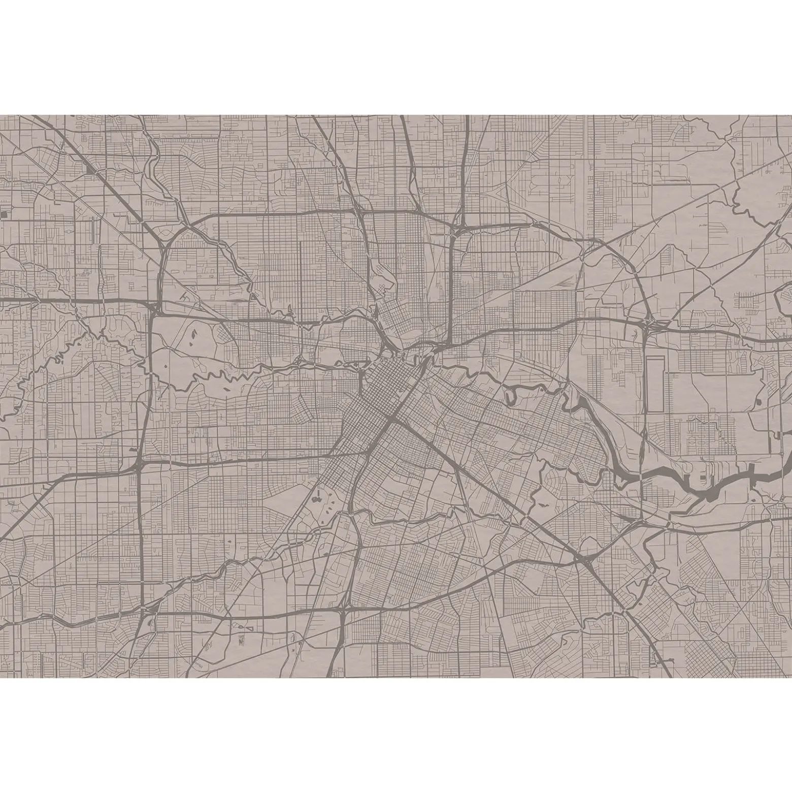 Fototapete Vlies Stadtkarte City Map grau Premium