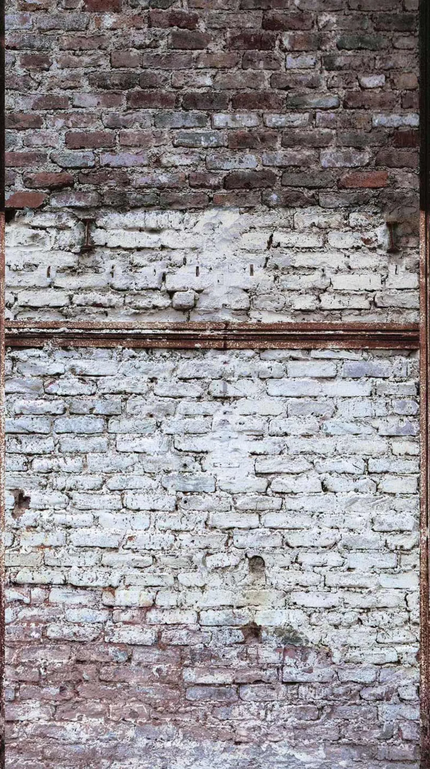 Fototapete Vlies Stein Mauer Ziegel grau weiß 38350-1