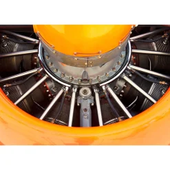 Fototapete Vlies Stern-Motor Design gelb grau