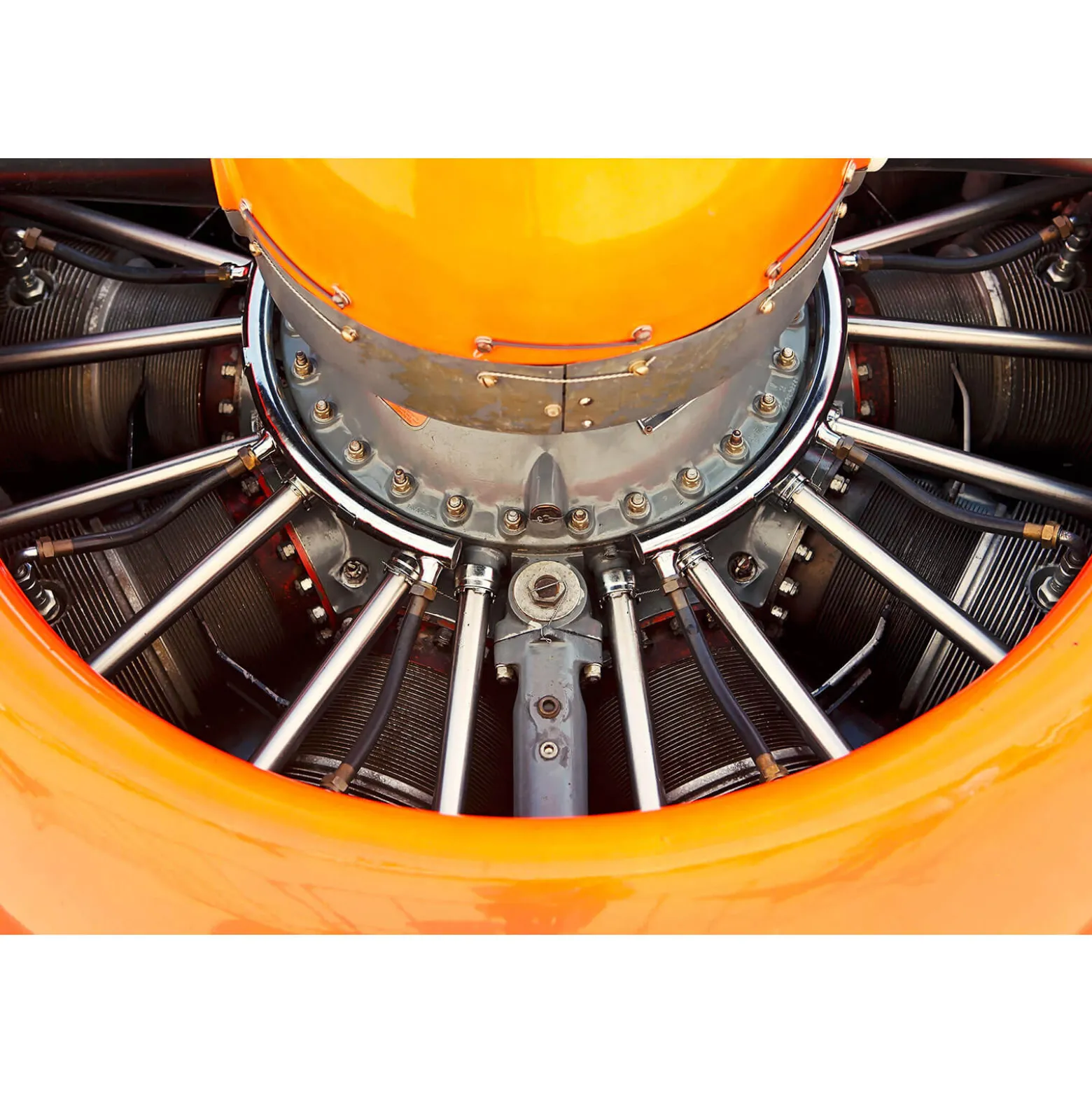 Fototapete Vlies Stern-Motor Design gelb grau