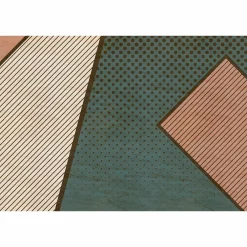 Fototapete Vlies Streifen Punkte beige rosa Premium