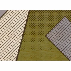 Fototapete Vlies Streifen Punkte beige gelb Premium