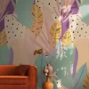 Fototapete Vlies Tropisch Abstrakt Beige Rosa 78208-2