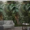 Fototapete Vlies Urwald Floral Pflanzen grün braun 47208