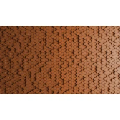 Fototapete Vlies Waben 3D Grafik kupfer Premium