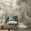Fototapete Vlies Wald Tropisch Beige Grau 35098