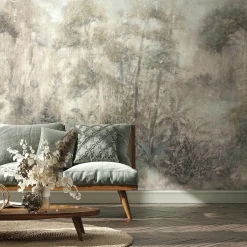 Fototapete Vlies Wald Tropisch Beige Grau 35098