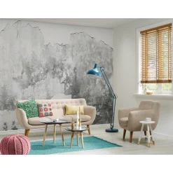 Fototapete Vlies Wand Putz Stein grau Designwalls