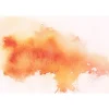 Fototapete Vlies Wasserfarben Fleck orange rot