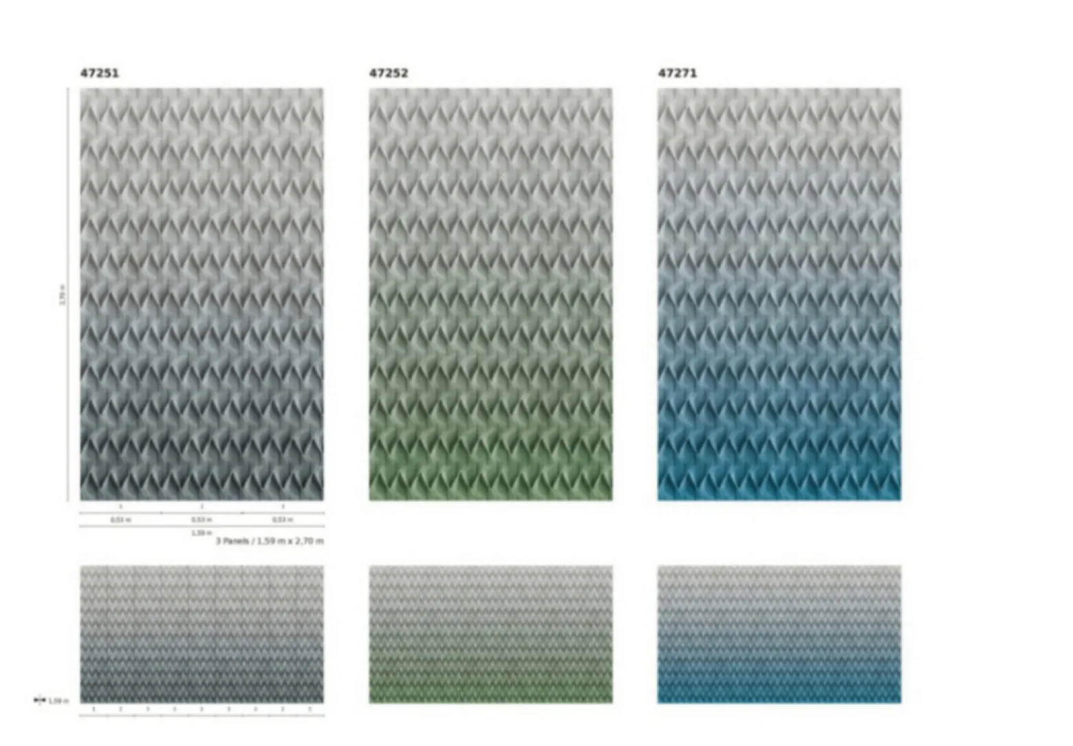 Fototapete Vlies Wellen Grafik 3D-Effekt grau 47251