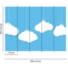 Fototapete Vlies Wolken Mobile Kinder blau weiß