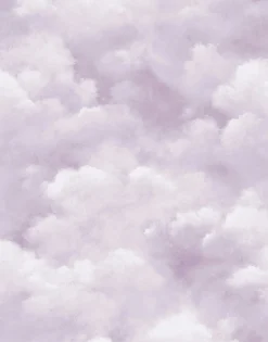 Fototapete Wolken Himmel Muster violett weiß Marburg
