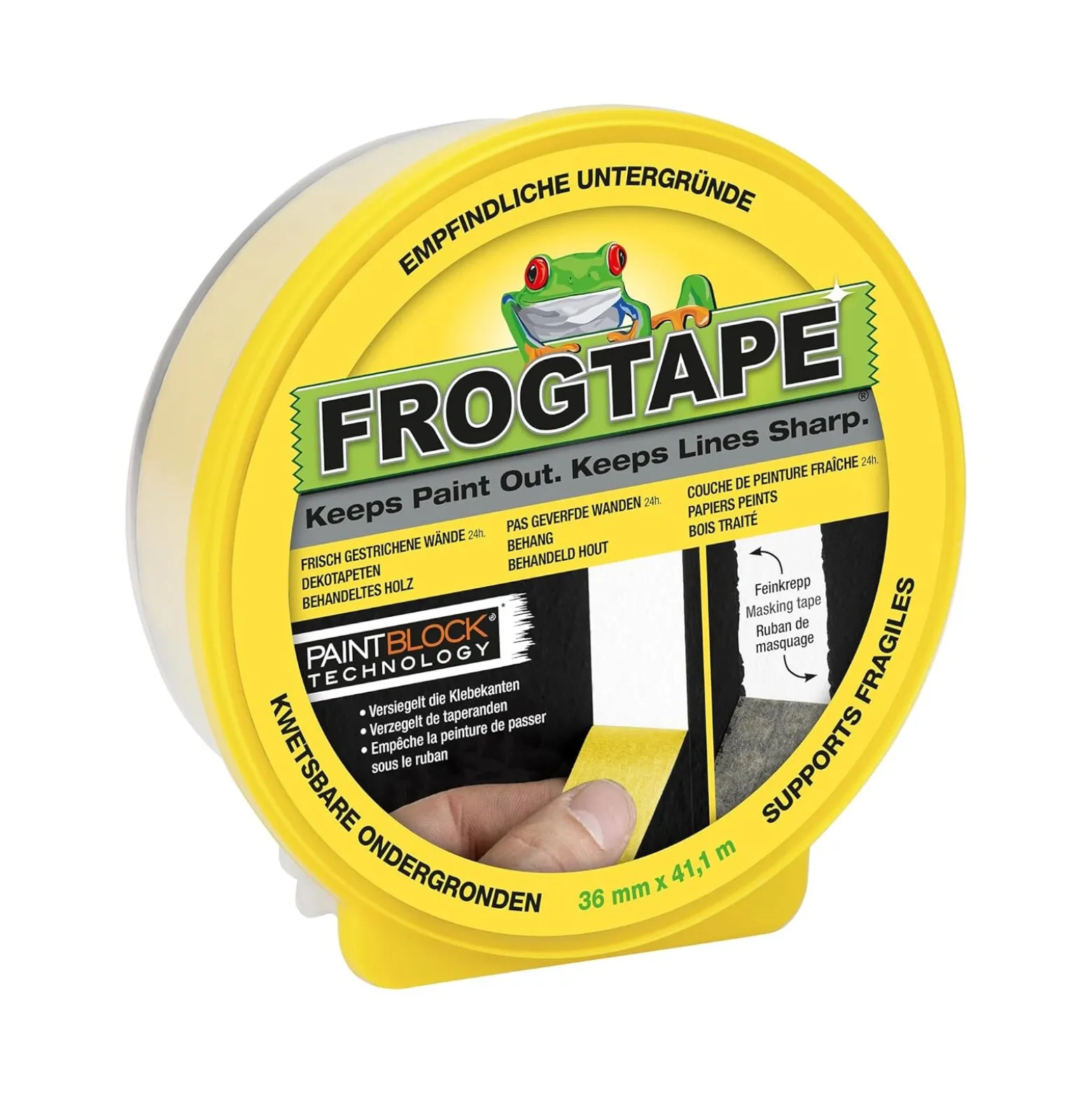Frogtape Abklebeband Delicate gelb 36mm x 41,1m