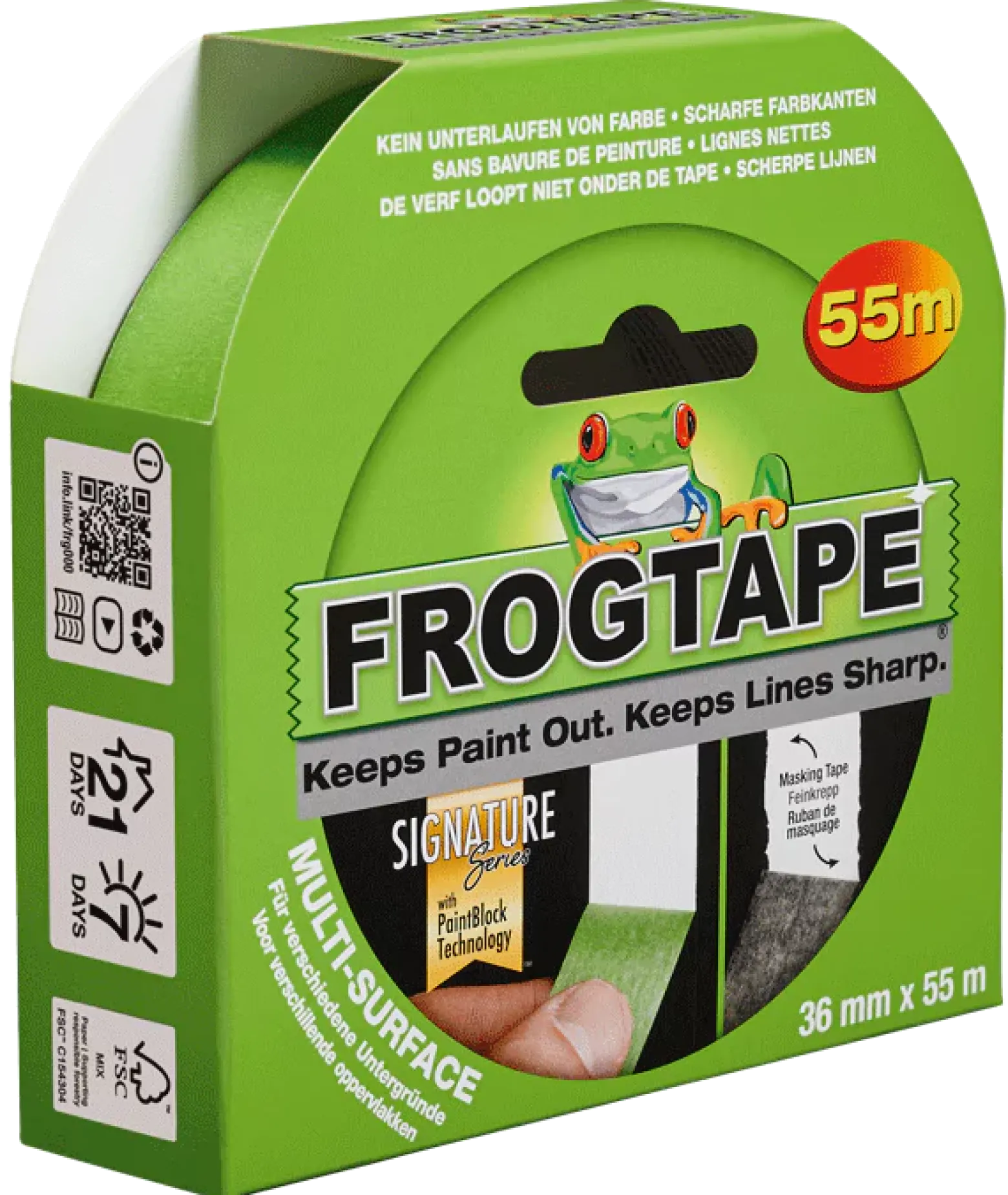 Frogtape Abklebeband Multisurface grün 36mm x 55m