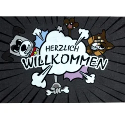 Fußmatte Türmatte Hunde Katzen 50x70cm versch. Motive