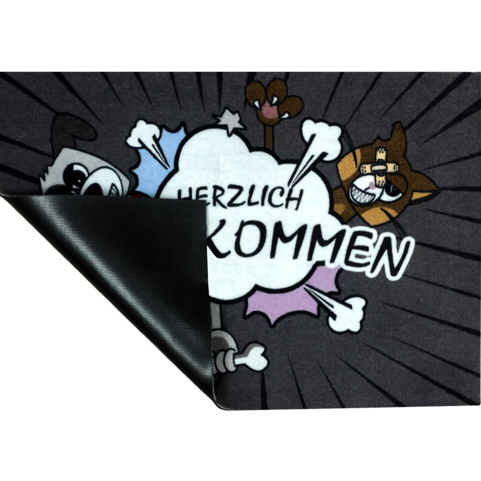 Fußmatte Türmatte Hunde Katzen 50x70cm versch. Motive