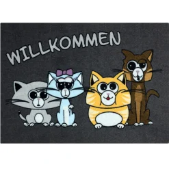 Fußmatte Türmatte Hunde Katzen 50x70cm versch. Motive