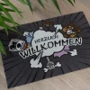 Fußmatte Türmatte Hund Katze Tier Comic 50x70cm