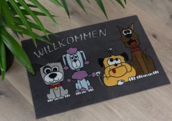 Fußmatte Türmatte Hund Tier Haustier Willkommen 50x70cm