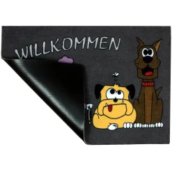 Fußmatte Türmatte Hund Tier Haustier Willkommen 50x70cm