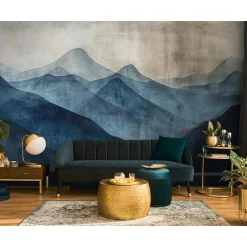 Guido Maria Kretschmer Fototapete Berge Blau Grau