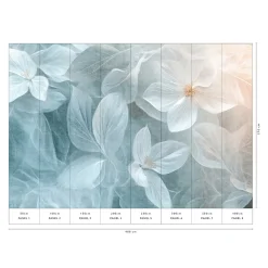 Guido Maria Kretschmer Fototapete Floral Blau Creme