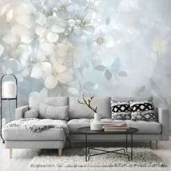 Guido Maria Kretschmer Fototapete Blumen Blau Grau
