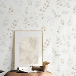 Guido Maria Kretschmer Tapete Blätter Weiß Beige