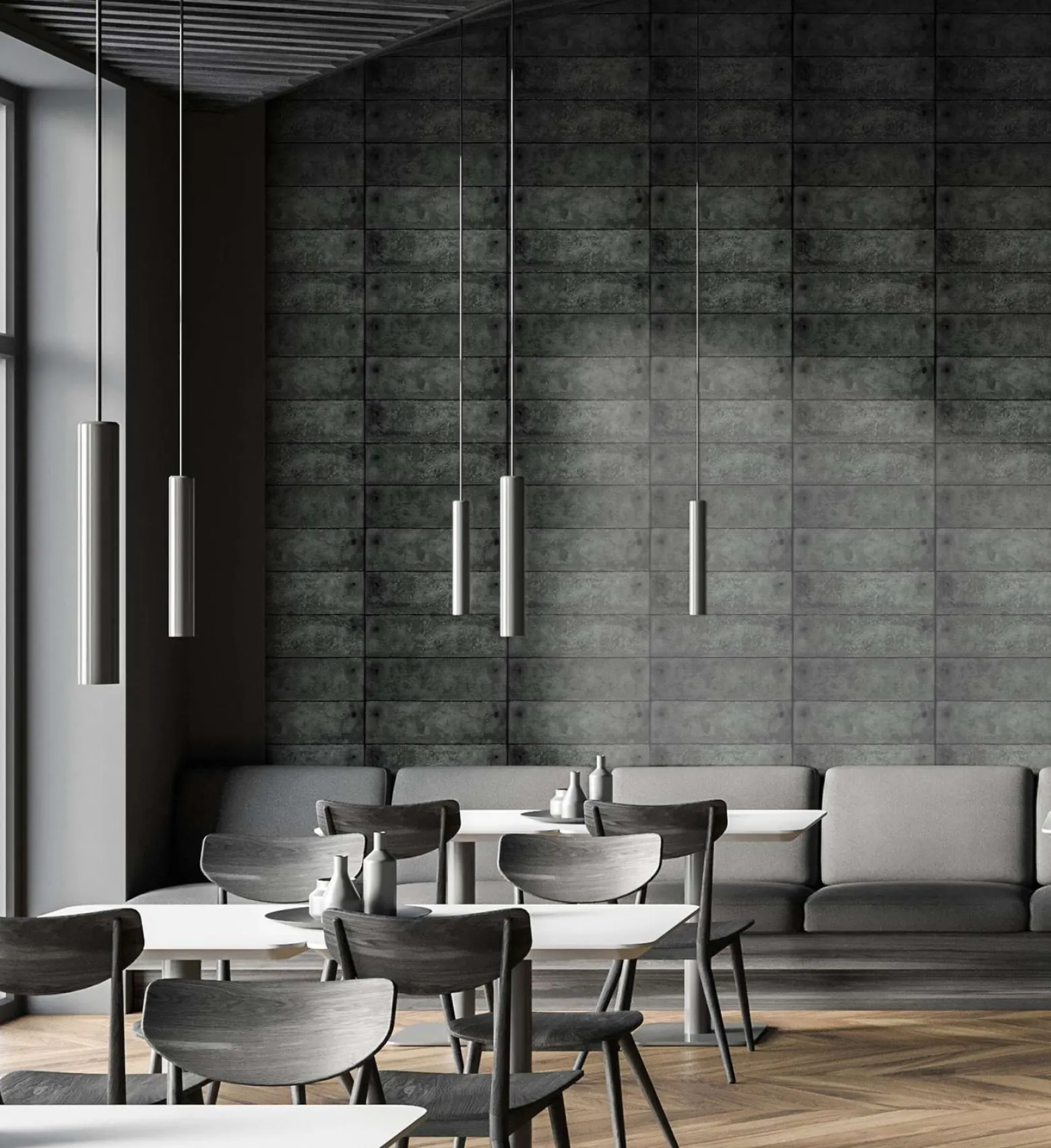 GZSZ Vliestapete Beton Optik Steine Anthrazit 34861