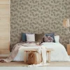 GZSZ Vliestapete Floral Blätter Beige Braun 34809