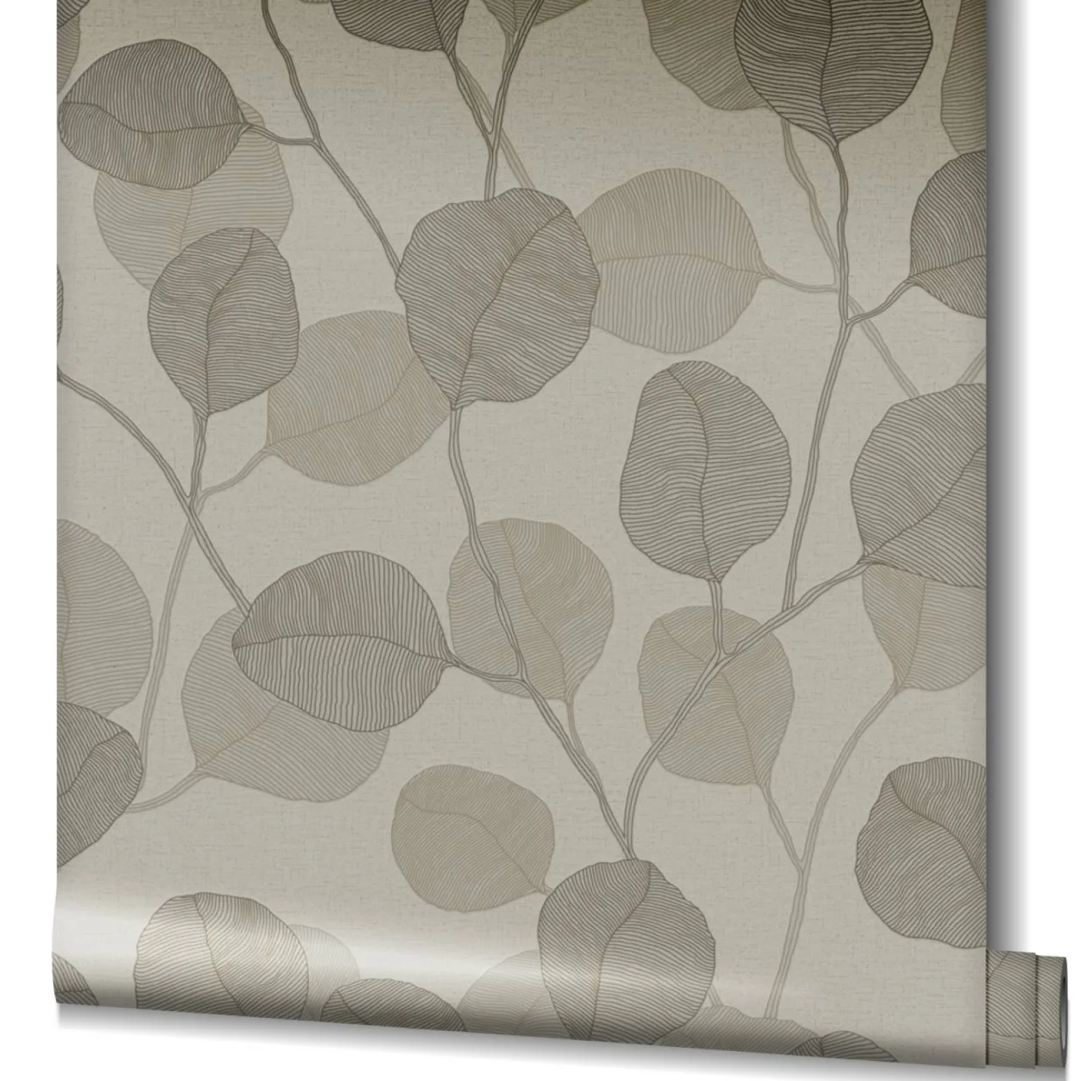 GZSZ Vliestapete Floral Blätter Beige Braun 34809