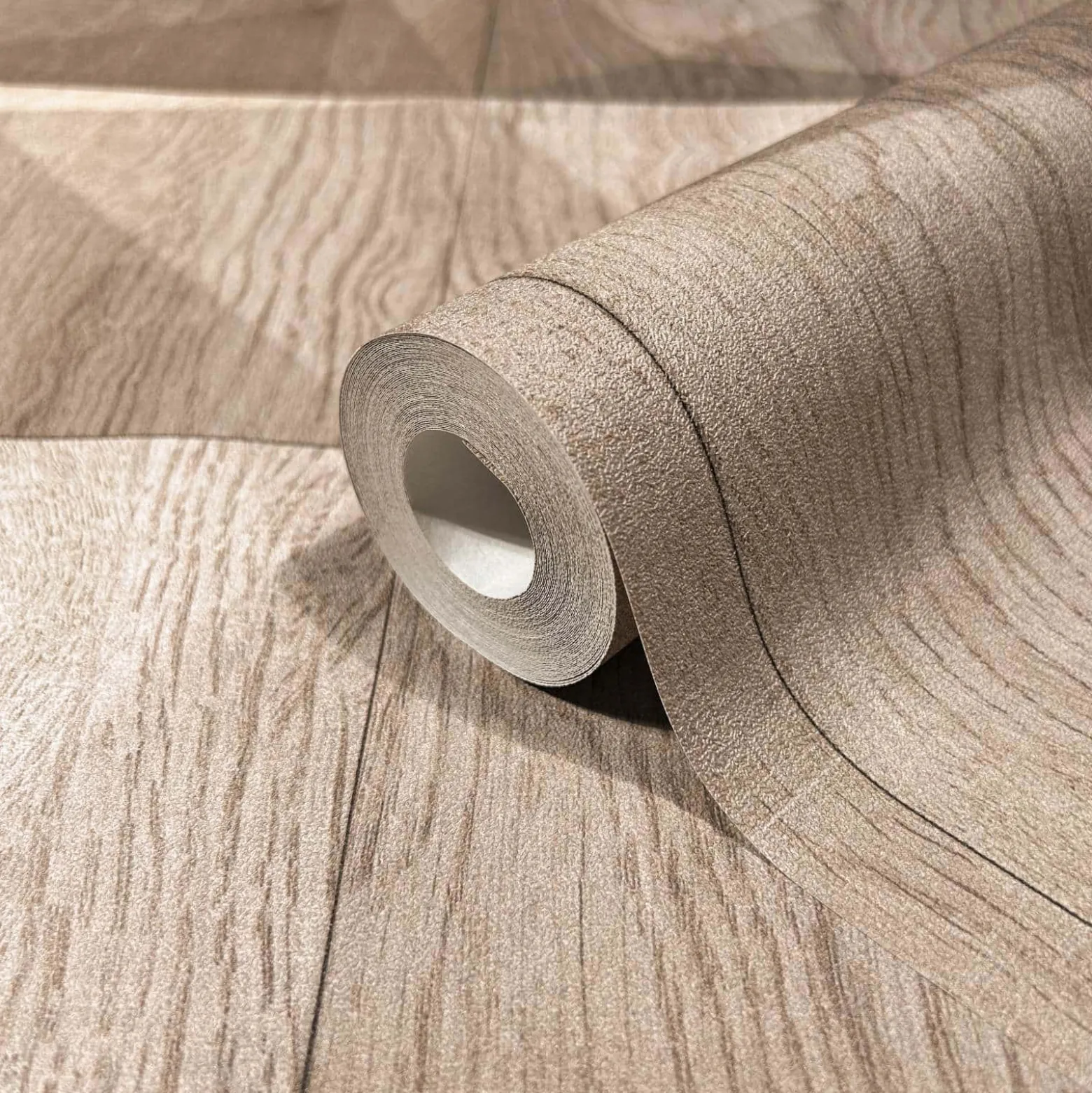 GZSZ Vliestapete Holz Optik Beige Braun 34851