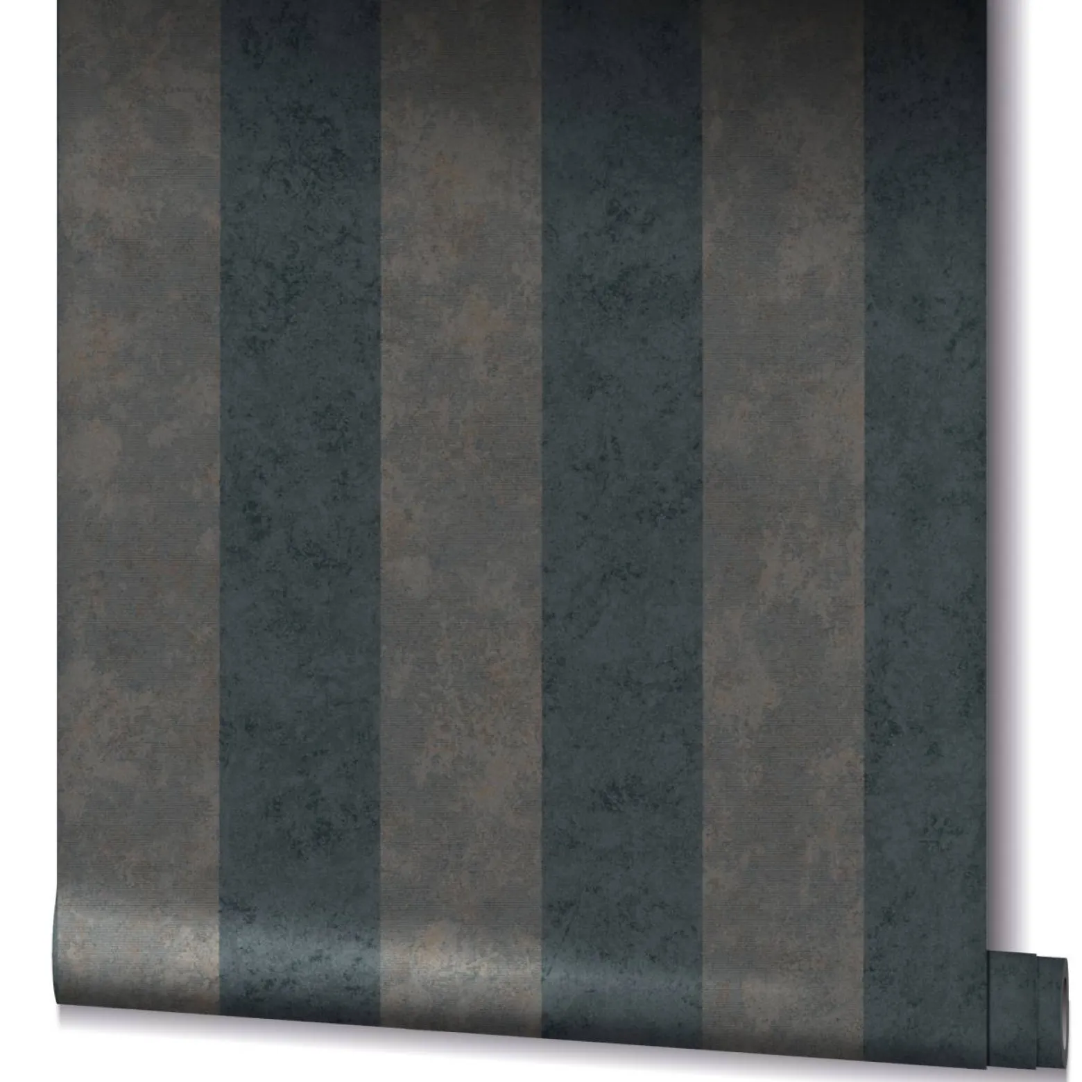 GZSZ Vliestapete Streifen Schwarz Bronze Metallic 34821