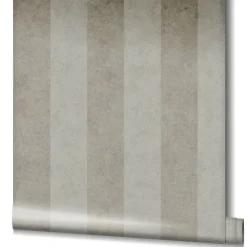 GZSZ Vliestapete Streifen Shabby Braun Metallic 34822