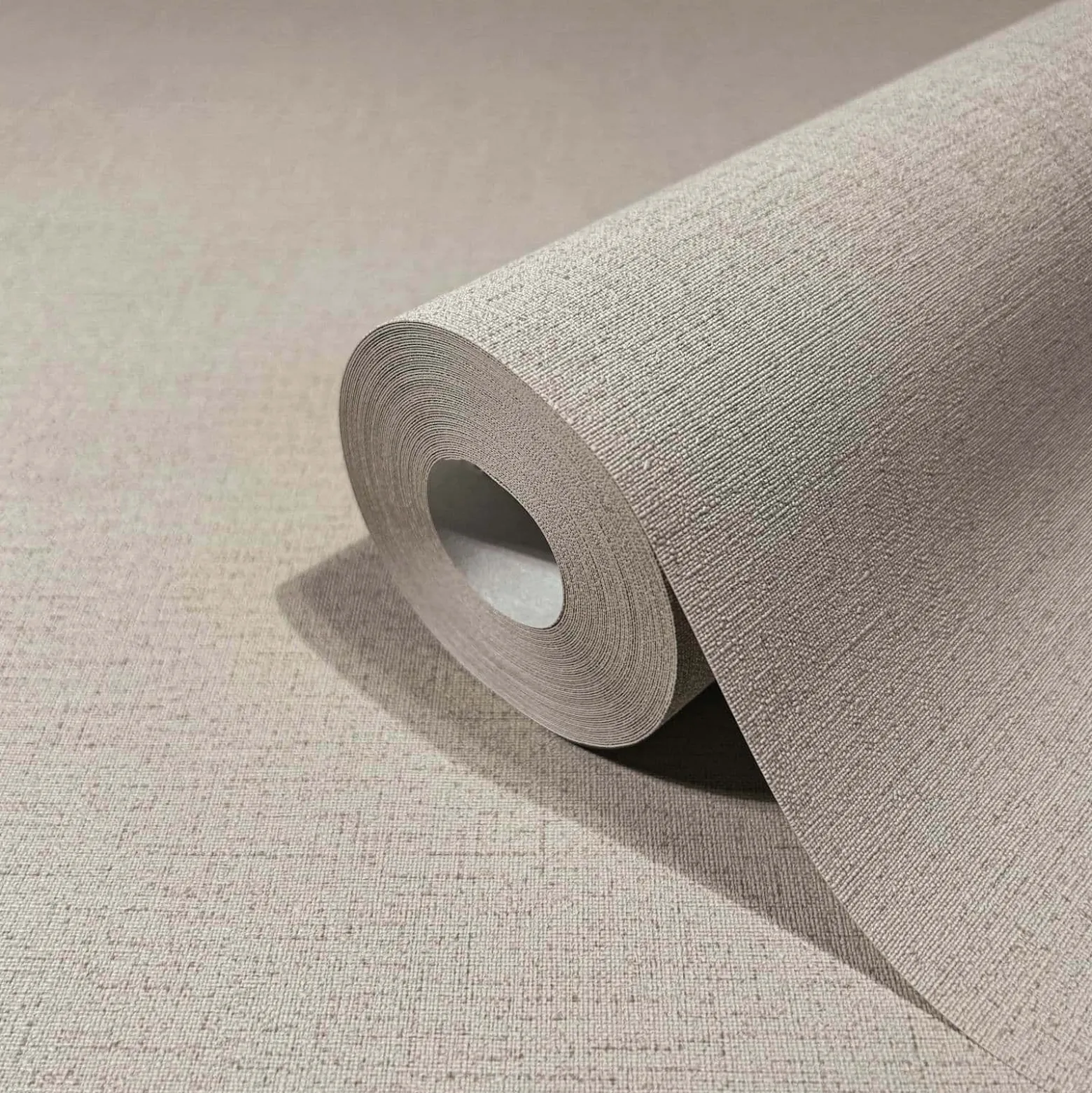 GZSZ Vliestapete Uni Textiloptik Beige Braun 34839