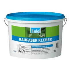 Herbol Raufaser Kleber Tapete Lösemittelfrei fertig 16 kg