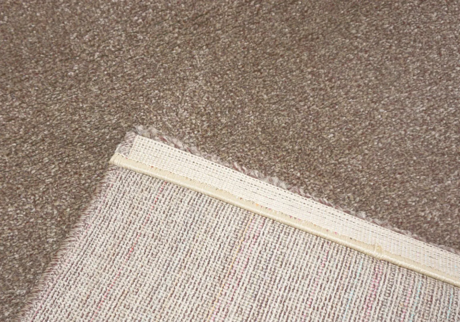 Hochflor Teppich einfarbig braun pflegeleicht Astra Samoa
