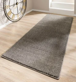 Hochflor Teppich einfarbig grau pflegeleicht Astra Samoa