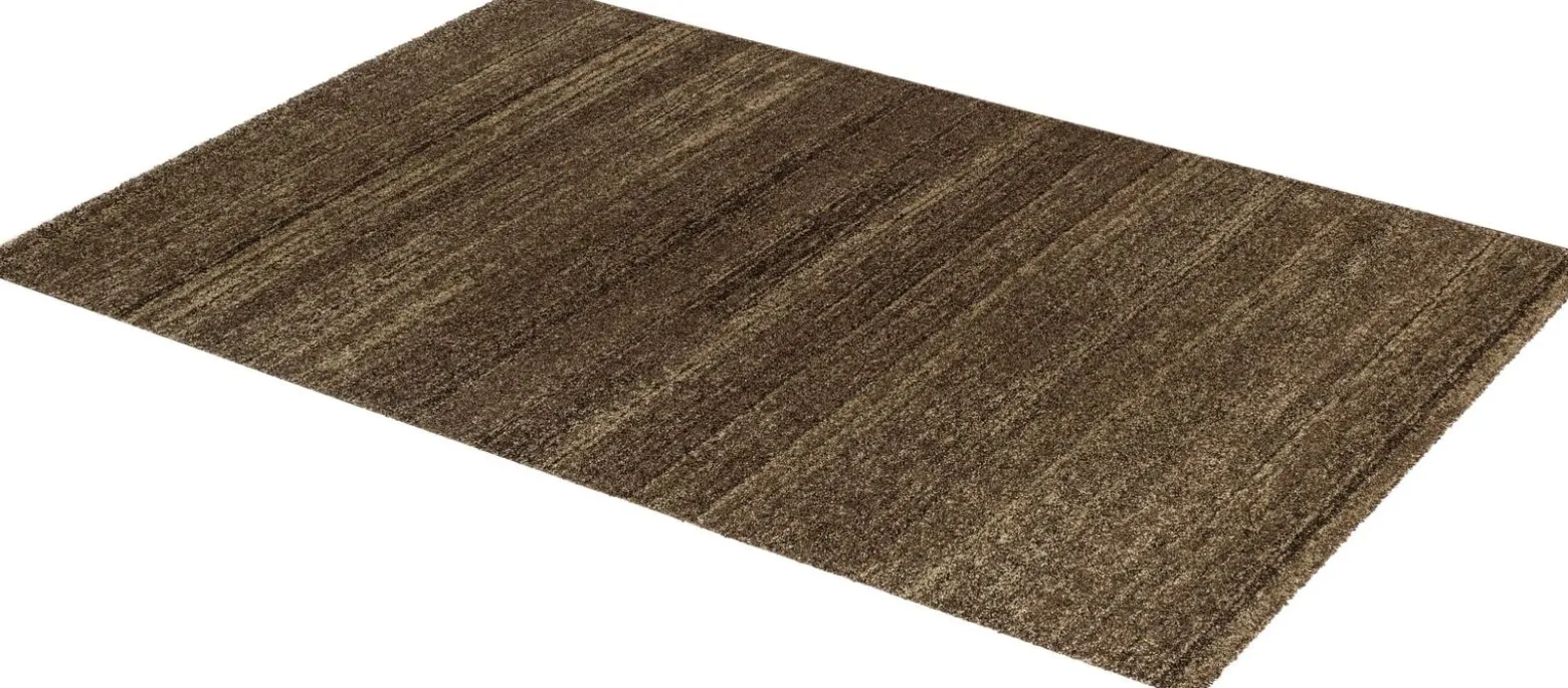 Hochflor Teppich meliert braun pflegeleicht Astra Samoa
