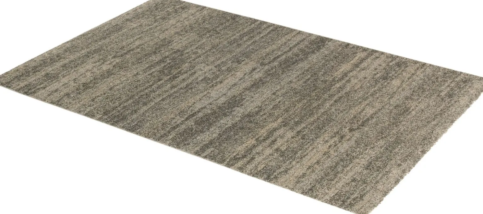 Hochflor Teppich meliert grau pflegeleicht Astra Samoa