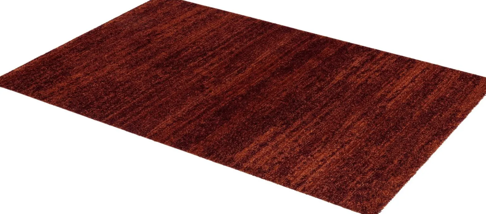 Hochflor Teppich meliert rot pflegeleicht Astra Samoa