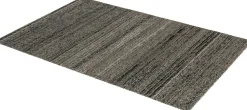 Hochflor Teppich meliert Streifen anthrazit Astra Samoa